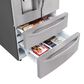LG 28 Cu. Ft. Capacity 4-Door French Door Refrigerator in Stainless Steel, , large