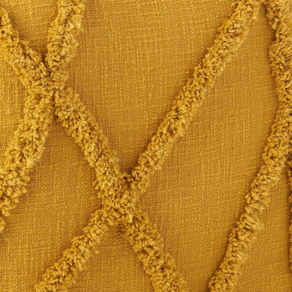 Nourison Life Styles 16&quot; Pouf in Mustard, , large
