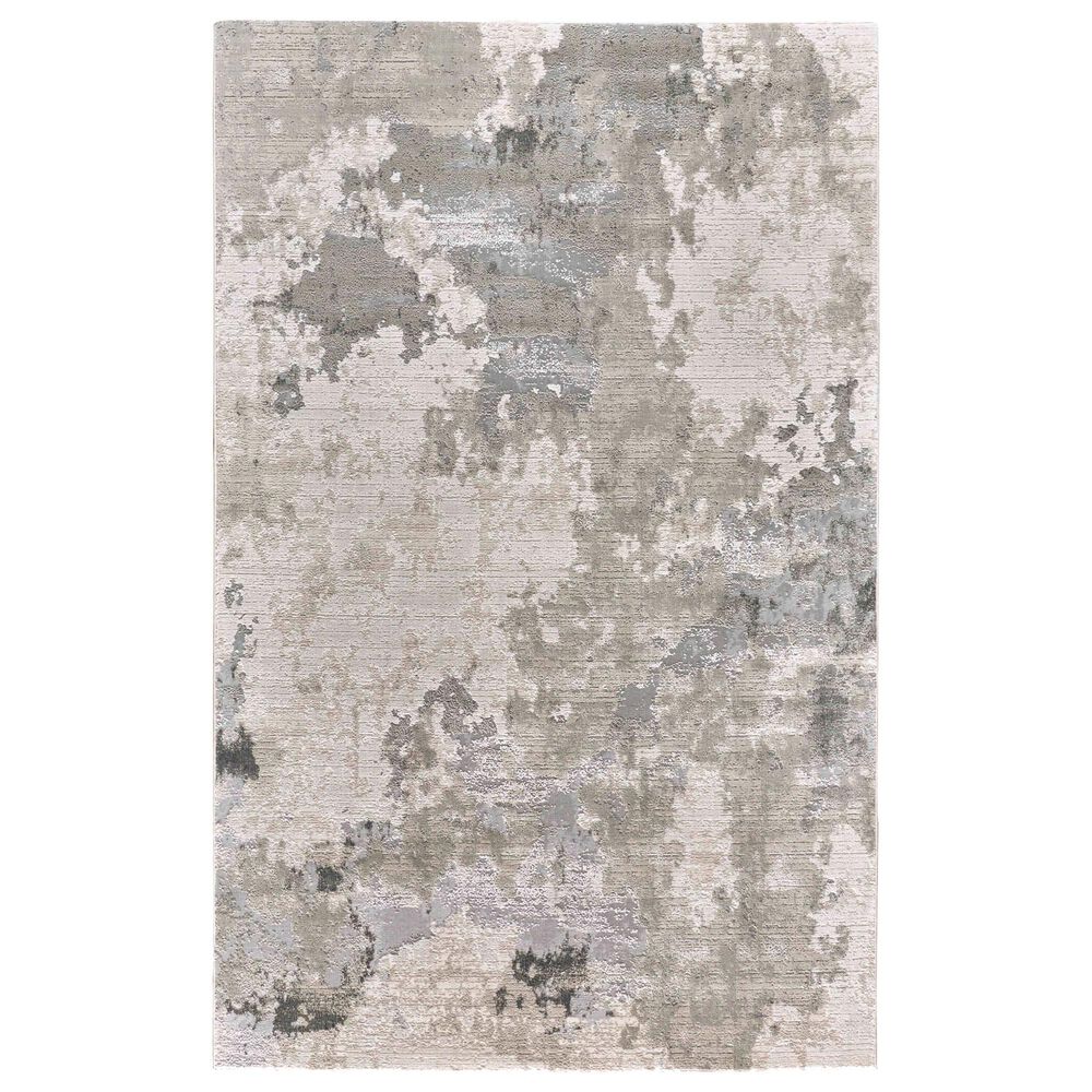 Feizy Prasad 3970F 1"8" x 2"10" Gray Area Rug, , large