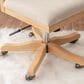 Linon Home Decor Bauer Swivel Office Chair with Cream Cushion in Natural, , large