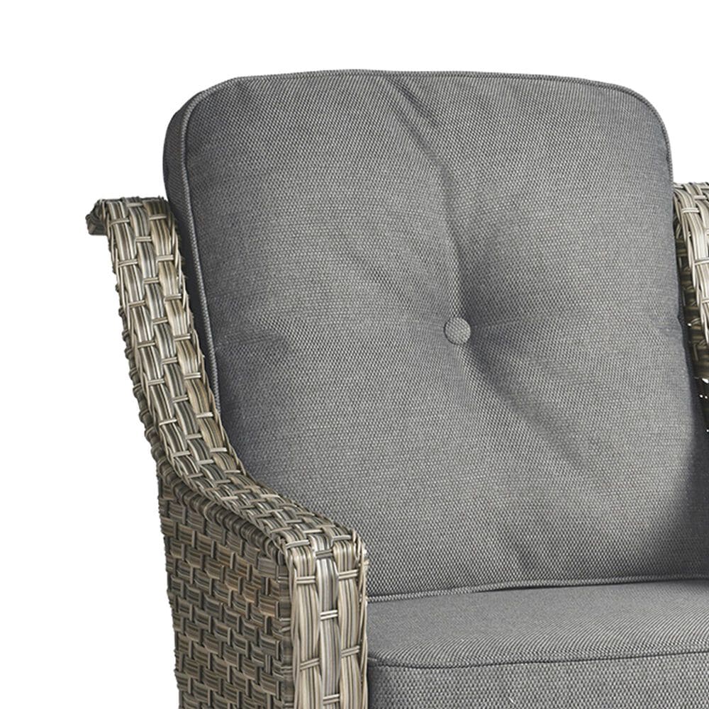 HOMLUX Outdoor Arm Chair in Dark Gray (Set of 2), , large