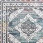 Safavieh Aria ARA201M 2" x 8" Ivory and Blue Runner, , large