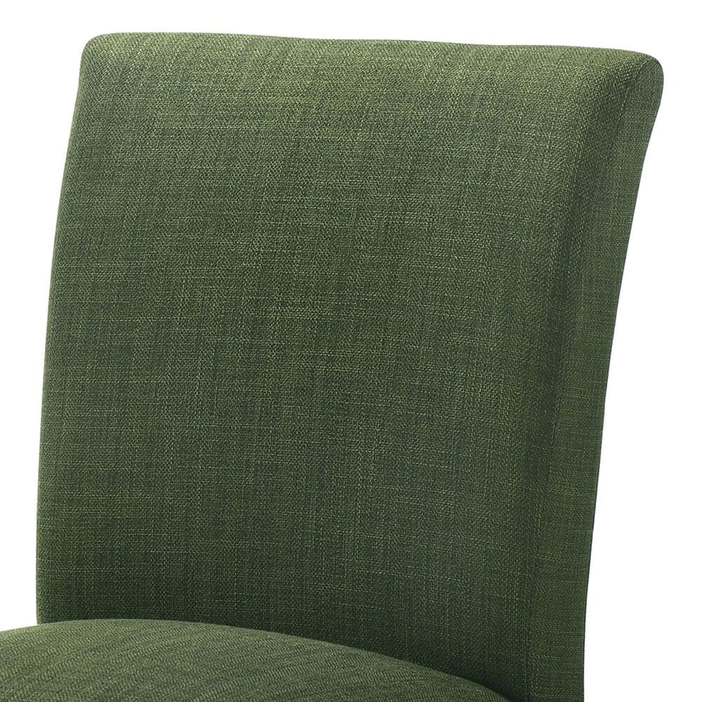 Coaster Cantley Dining Side Chair with Green Cushion in Rich Brown, , large