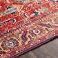 Surya Iris Burnt Orange, Dark Blue, Yellow, Light Pink, Oatmeal and Olive 2"2" x 3"9" Area Rug, , large