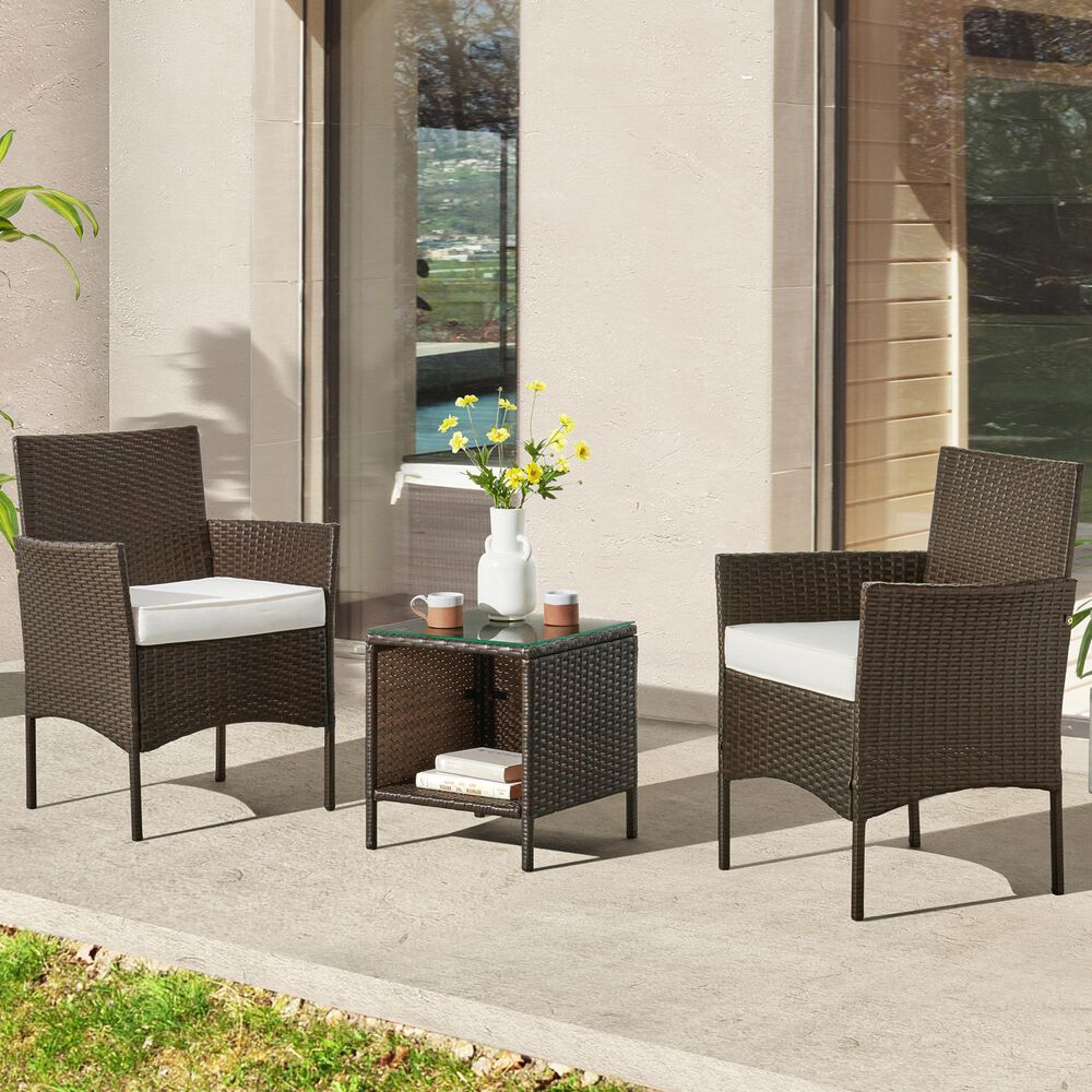 Timberlake 3-Piece Patio Seating Set in Brown, , large