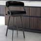 Blue River Dione 30" Swivel Barstool in Vintage Black, , large