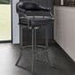 Blue River Edy Swivel 26" Counter Stool with Black Cushion in Mineral, , large