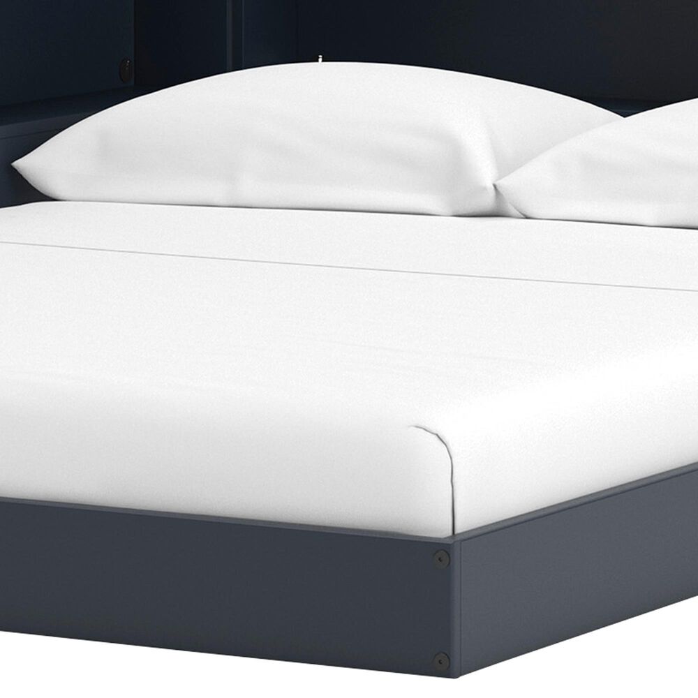 Ashley Simmenfort Full Bookcase Storage Bed in Navy Blue, , large