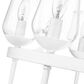 Golden Lighting Regent 6-Light Chandelier in Textured White Plaster, , large