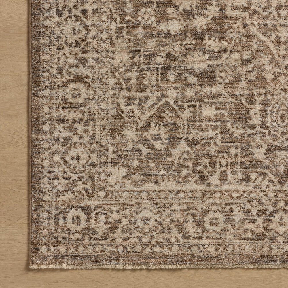 Loloi II Newman 2&#39;7&quot; x 8&#39; Dark Taupe and Natural Runner, , large