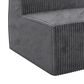 Furniture of America Facil 5-Piece Modular Armless Sofa Set in Dark Gray, , large