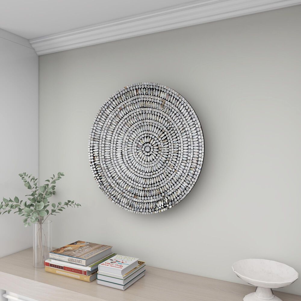 Maple and Jade 27&quot; x 27&quot; Coastal Wall Decor in Black and Tan, , large