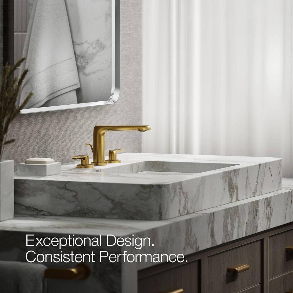Kohler Avid Widespread Bathroom Sink Faucet in Vibrant Brushed Moderne Brass, , large