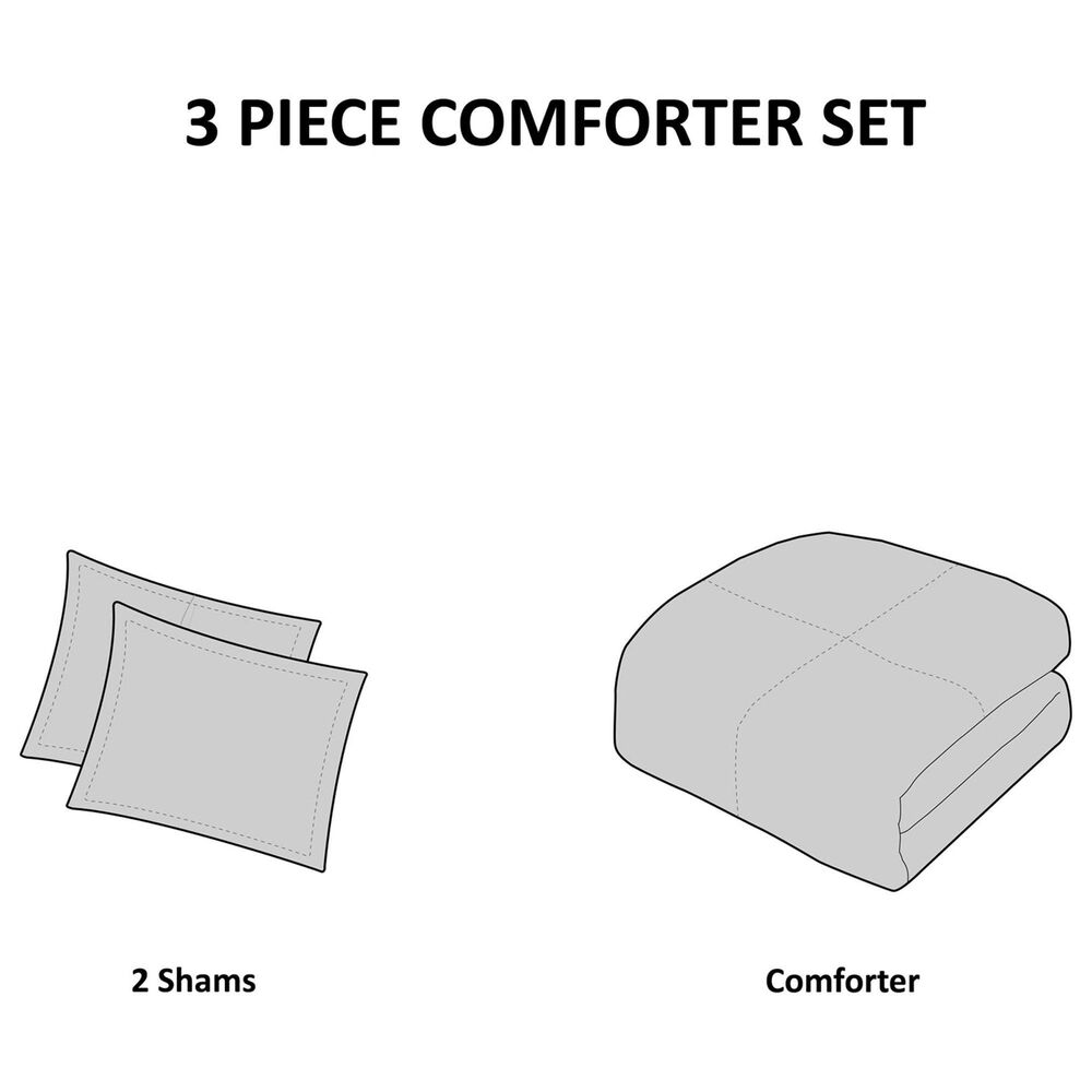 Hampton Park Brielle 3-Piece Full/Queen Comforter Mini Set in Natural, , large