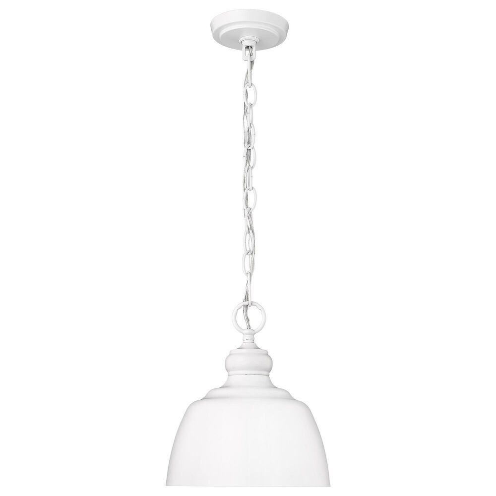 Golden Lighting Holmes 1-Light Mini Pendant in Matte White, , large
