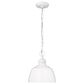 Golden Lighting Holmes 1-Light Mini Pendant in Matte White, , large
