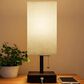 Timberlake LED Desk Lamp with USB Charging Port in Dark Brown, , large