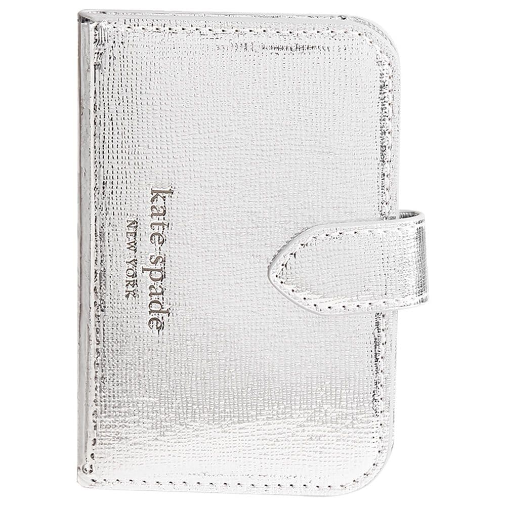 Kate Spade Morgan Magnetic MagSafe Wallet in Metallic Silver, , large