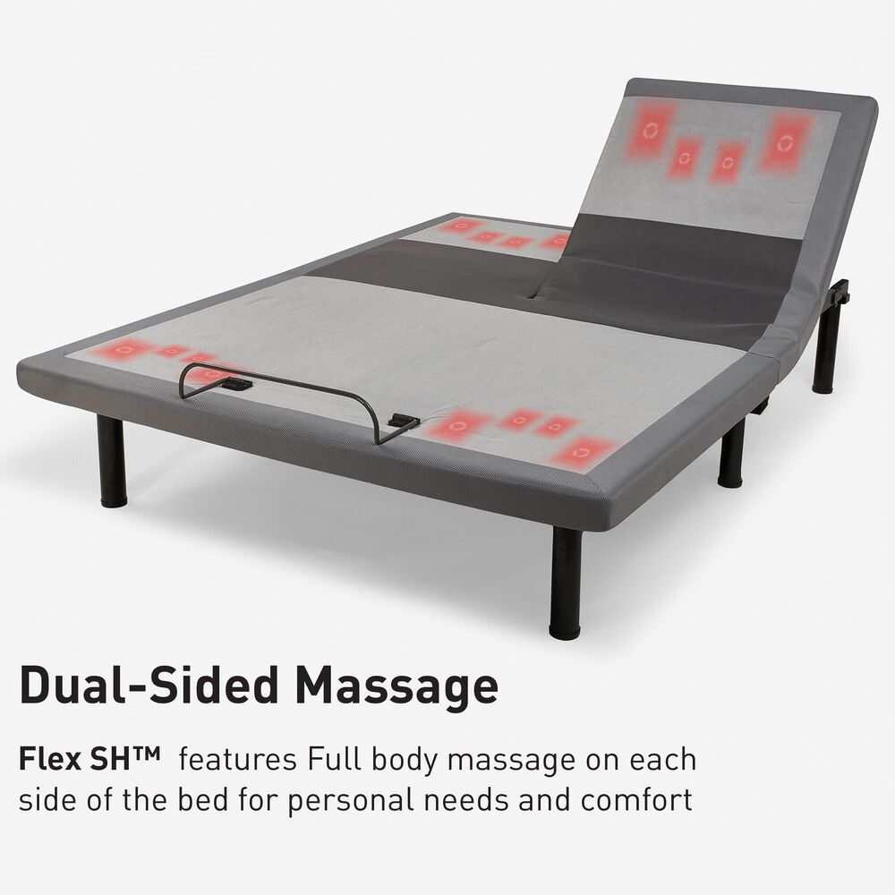 Sleeptronic Majestic Hybrid Plush Flex Head King Mattress with Flex SH Flex Head Adjustable Base, , large