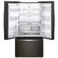 Whirlpool 23.8 Cu. Ft. Counter-Depth French Door Refrigerator in Fingerprint Resistant Black Stainless Steel, , large