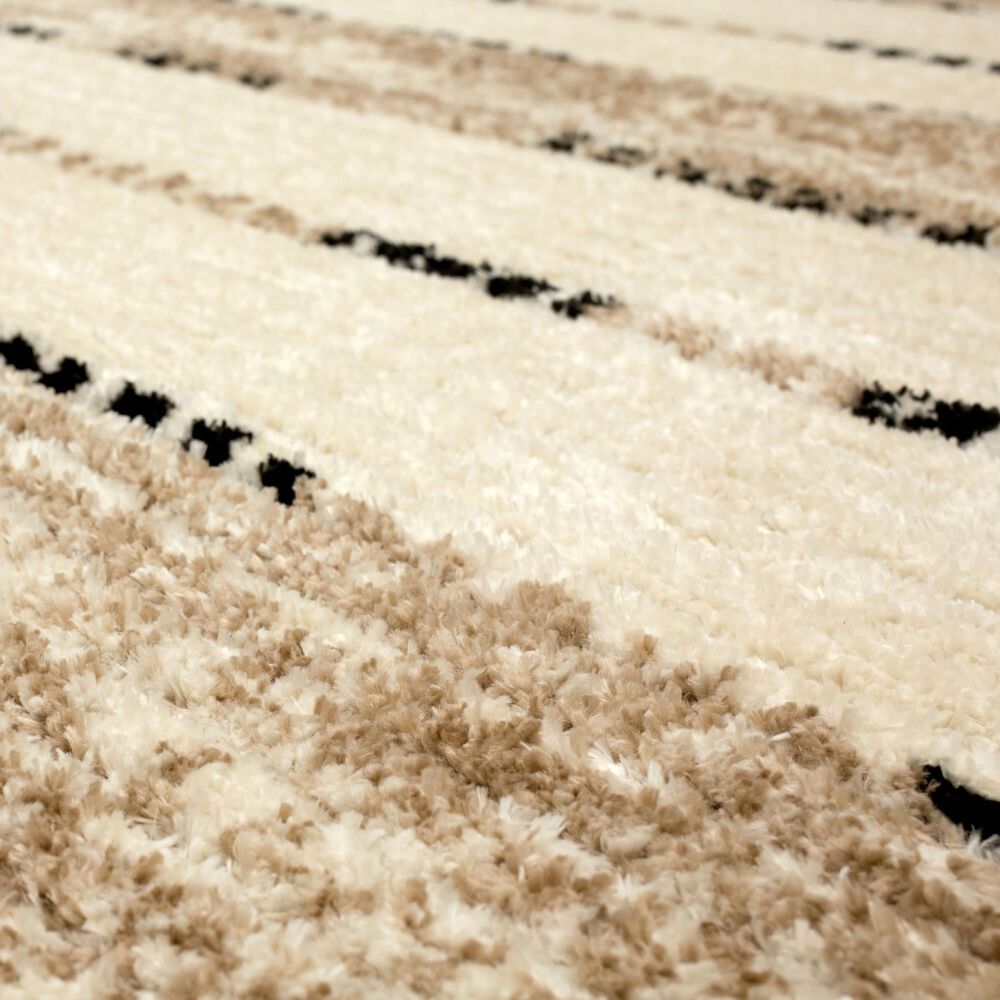 Karastan Traverse Lanes 8&#39; x 10&#39; Tan Area Rug, , large
