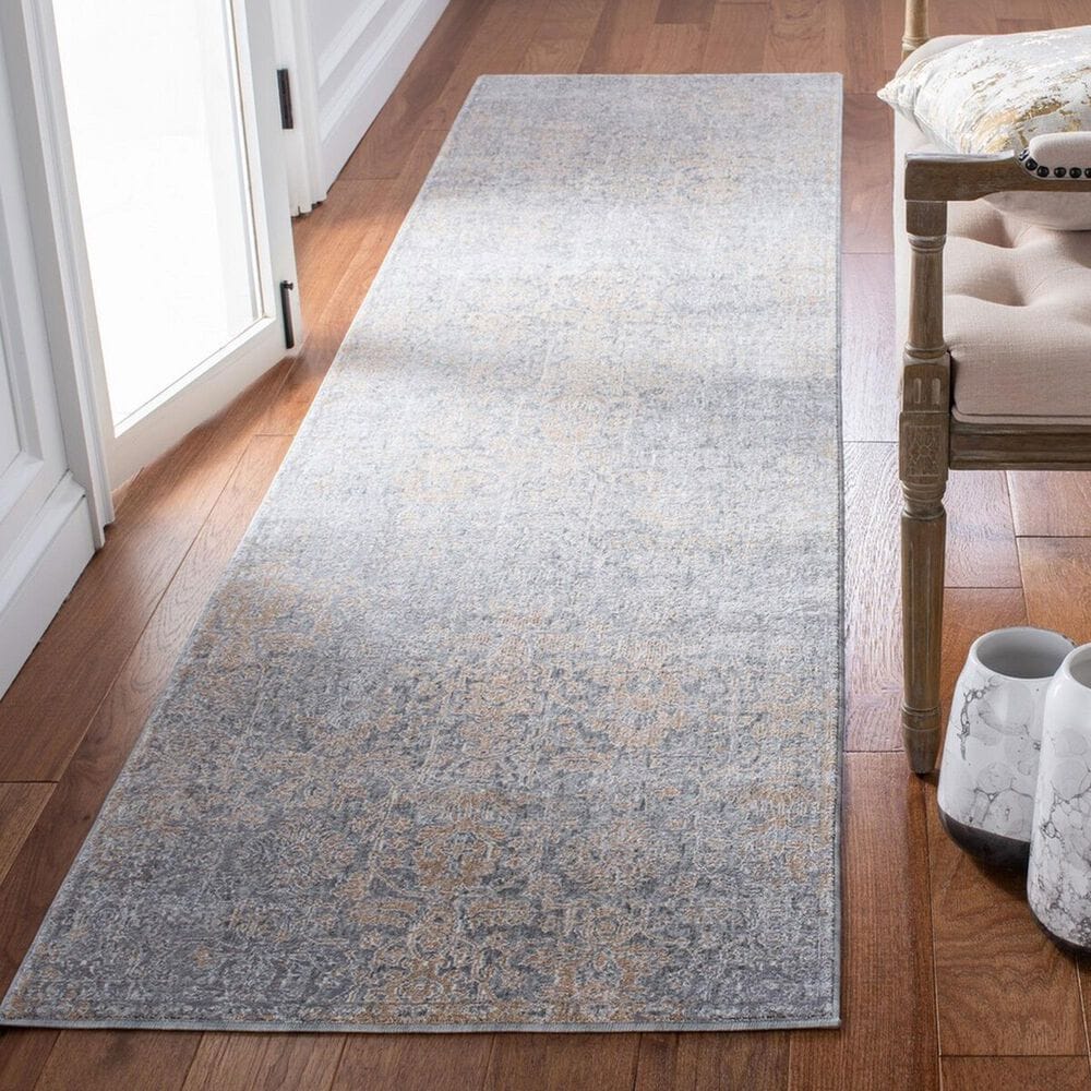 Safavieh Webster WBS312G 2&#39;6&quot; x 10&#39; Grey and Beige Runner, , large