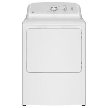 GE Appliances 7.2 Cu. Ft. Electric Dryer in White and Silver Matte, , large