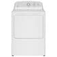 GE Appliances 7.2 Cu. Ft. Electric Dryer in White and Silver Matte, , large