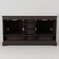 Lexora Home Dukes 60" Double Bathroom Vanity in Espresso with 2 cm White Quartz Top and Rectangular Sinks, , large