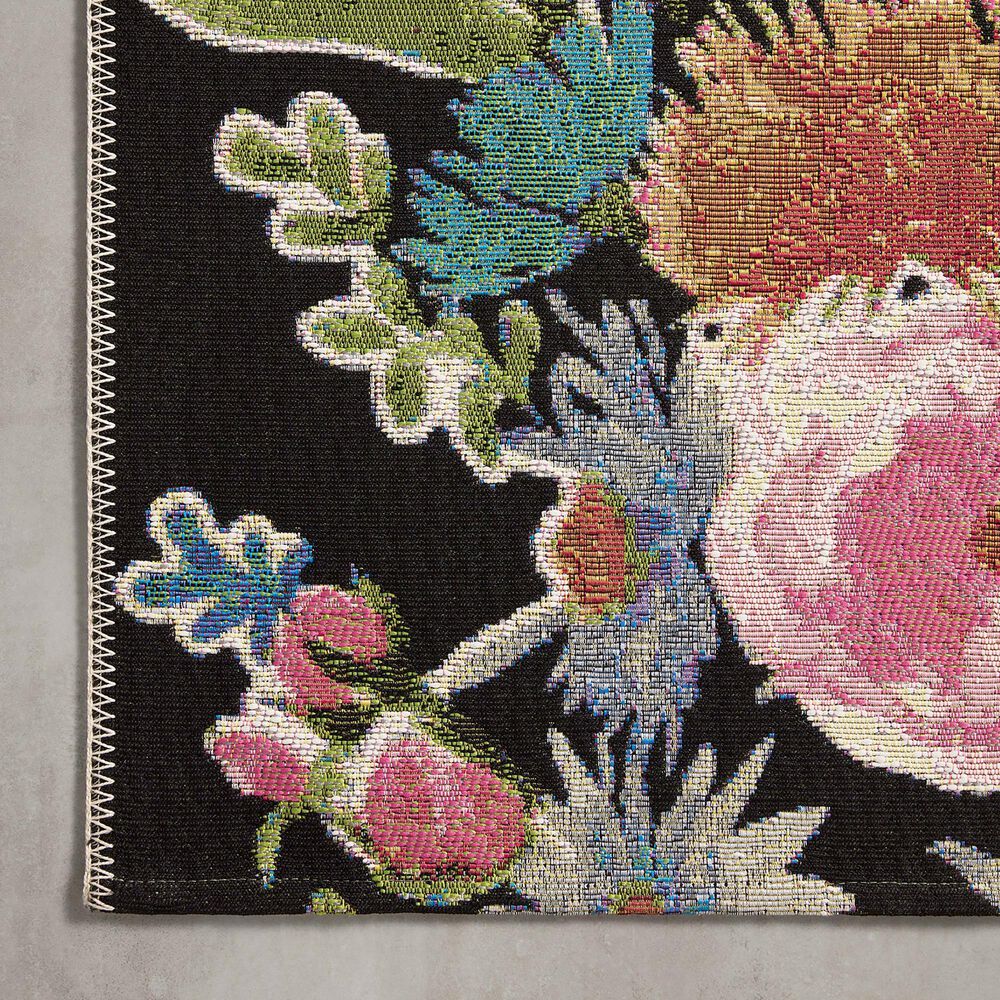Loloi II Botanical 2&#39;5&quot; x 3&#39;11&quot; Black and Multicolor Area Rug, , large