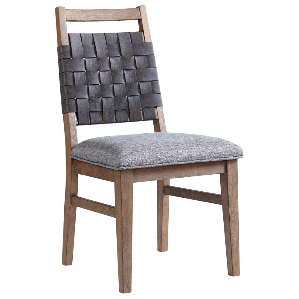 Hawthorne Furniture Oslo 6-Piece Rectangular Dining Set with 24&quot; Leaf in Weathered Chestnut, , large