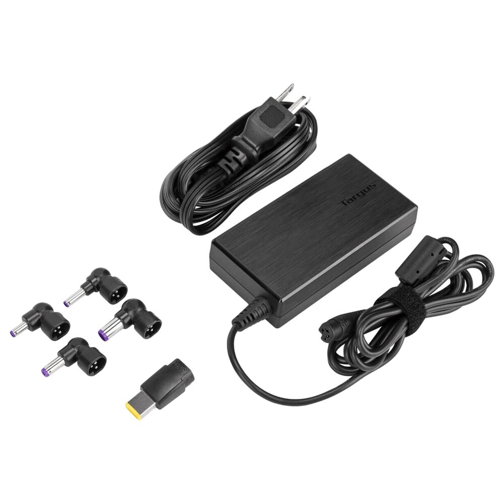 Targus 90W AC Semi-Slim Universal Laptop Charger in Black, , large