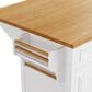 HOMLUX 52" Kitchen Island with Drop Leaf in White, , large