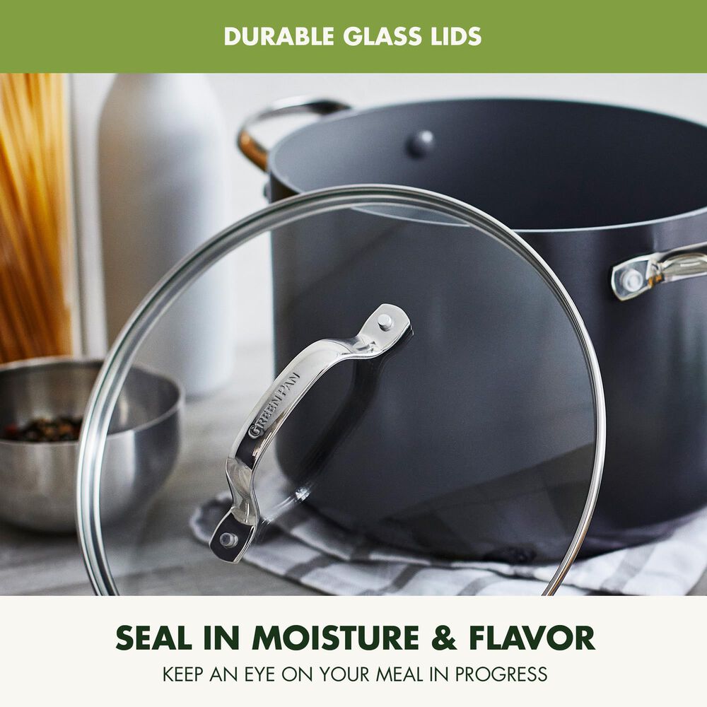 Green Pan Valencia Pro 8-Quart Nonstick Stockpot with Lid in Grey, , large
