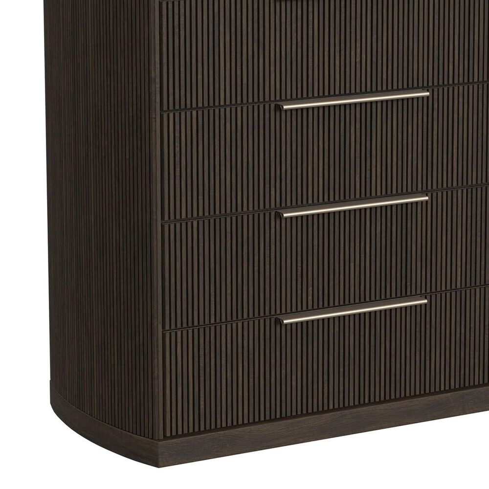Mayberry Hill Sylvie 5 Drawer Chest in Dark Brown, , large