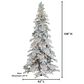 The Gerson Company 9" Pre-Lit Artificial Heavy Flocked Layered Spruce with White Lights in Green, , large