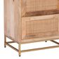 Linon Home Decor Janie 2-Drawer Cabinet in Natural and Gold, , large