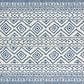 Safavieh Tulum TUL267 4" x 6" Ivory and Navy Area Rug, , large