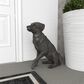 Maple and Jade Dog Decorative Sculpture in Polished Brown, , large