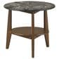 Pacific Landing Bradley Round End Table in Smokey Grey and Dark Brown, , large