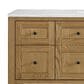 James Martin Vanities Breckenridge 60" Single Bathroom Vanity in Light Natural Oak with 3 cm Arctic Fall Solid Surface Top and Rectangular Sink, , large
