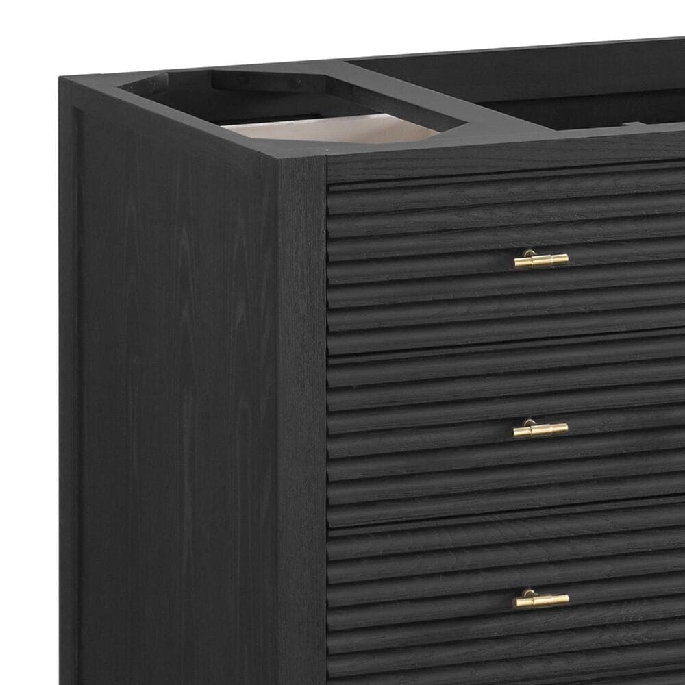 James Martin Vanities Myrrin 48" Single Bathroom Vanity Cabinet in Carbon Oak, , large