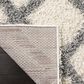 Safavieh Dallas Shag SGD258F-26 2"3" x 6" Ivory/Grey Runner, , large