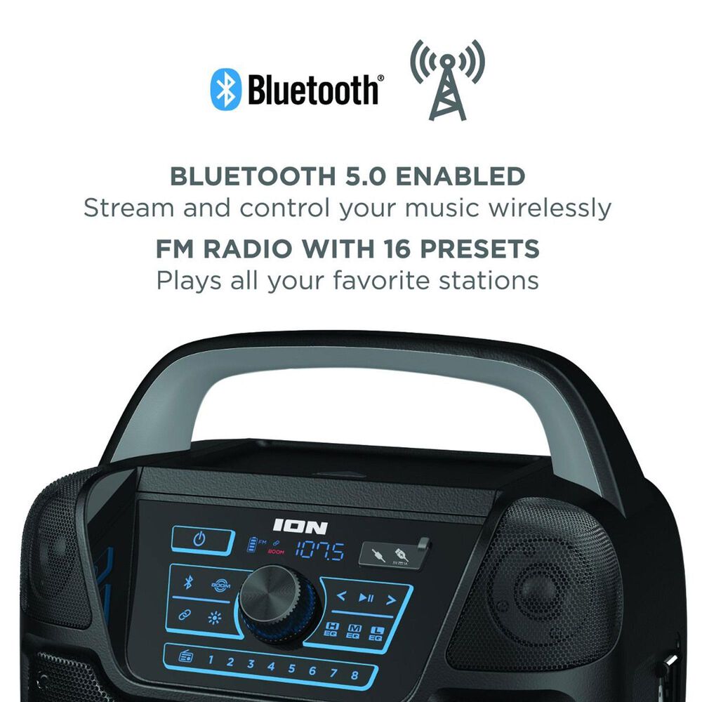 Ion Sport 320 High-Power All-Weather Bluetooth Speaker in Black, , large