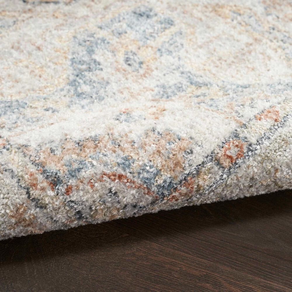 Nourison Astra Machine Washable ASW12 3&#39;3&quot; x 5&#39; Denim and Multicolor Area Rug, , large