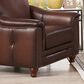 Hydeline Belfast 3-Piece Stationary Living Room Set in Caramel Brown, , large