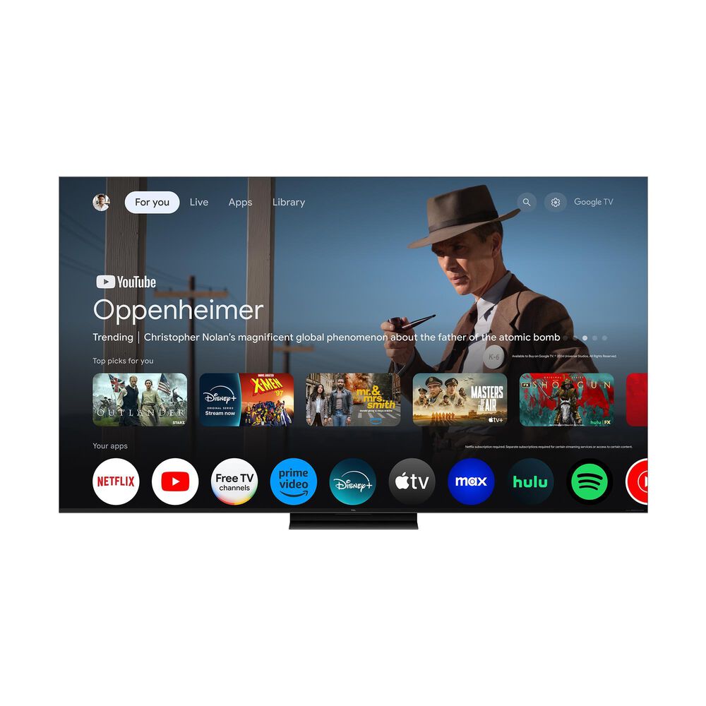 TCL 85&quot; Q Series 4K UHD HDR QD-Mini LED Smart TV with Google TV  85QM7K, , large