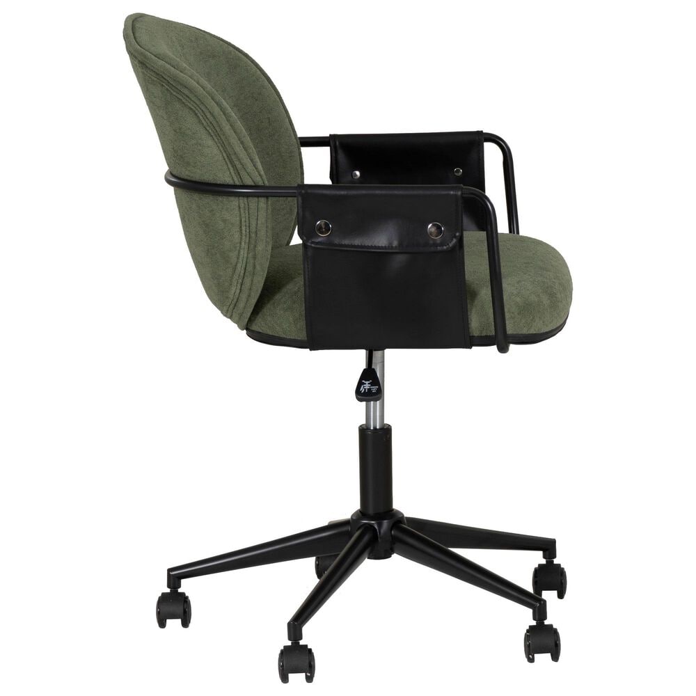Linon Home Decor Karri Office Chair in Olive Green, , large