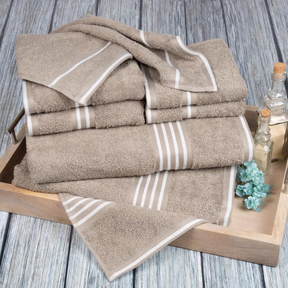 Timberlake Lavish Home Rio 8 Piece 100% Cotton Towel Set, , large