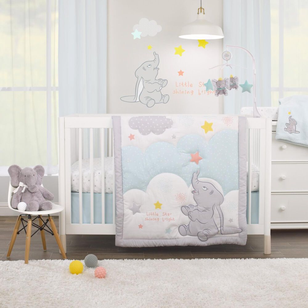Crown Crafts 3-Piece Crib Bedding Set in Gray, , large